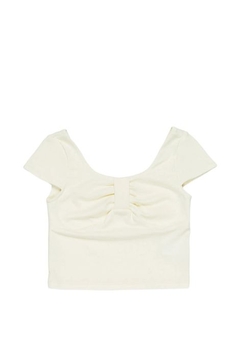 Top con arricciatura Lù-Lù BY MISS GRANT | LL4420LATTE